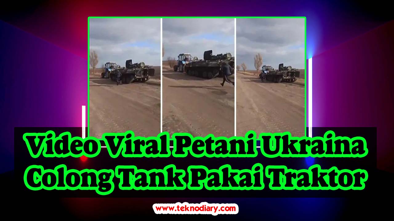 Video Viral Petani Ukraina Colong Tank Pakai Traktor