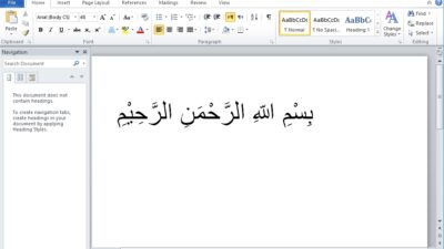 Cara Membuat Tulisan Arab Di Microsoft Word 2010