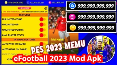 Download eFootball 2023 Mod Apk Unlimited Money And Gold